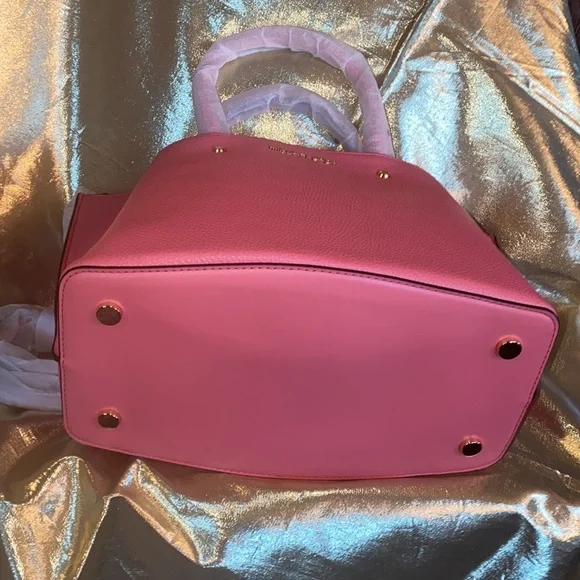 NWT Michael Kors Arielle Pebbled Faux Leather Satchel - Picture 9 of 12